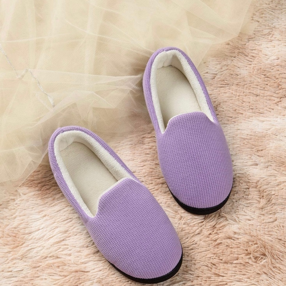 New Women’s Memory Foam House Slippers Purple​ - Picture 6 of 7